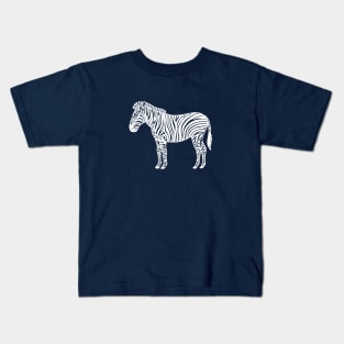 Zebra - hand drawn cute animal Kids T-Shirt